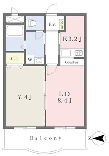 Bohemian【202号室】の間取り