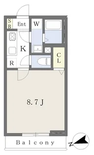千葉県船橋市田喜野井5丁目【アパート】の間取り