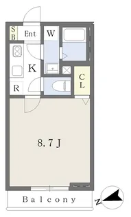 千葉県船橋市田喜野井5丁目【アパート】の間取り