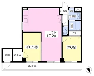 フェルト705【308号室】の間取り