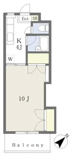 エンゼルコート21【108号室】の間取り