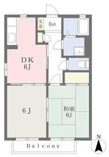 バリュージュ松福【102号室】の間取り