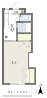 エンゼルコート21【208号室】の間取り
