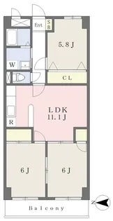 高浜レジデンス7【303号室】の間取り