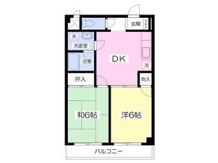 オークストーエイ【301号室】の間取り