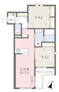 フォルトゥナ光Ⅱ【201号室】の間取り