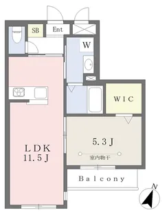 フォルトゥナ光Ⅱ【203号室】の間取り