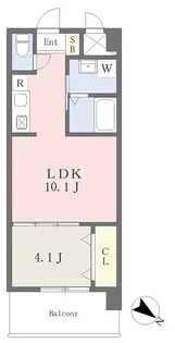 LUST YANAIMACHI Ⅱ【503号室】の間取り