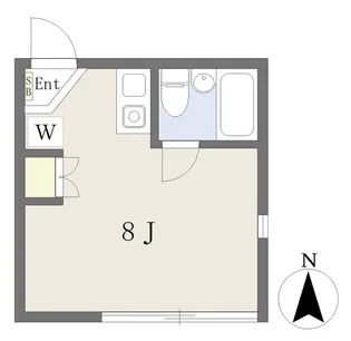 神奈川県横浜市港北区日吉2丁目【アパート】の間取り