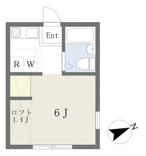 神奈川県横浜市港北区大豆戸町【アパート】の間取り