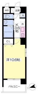 フォルテ高砂【101号室】の間取り