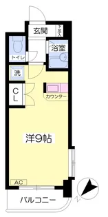 グローリー門司駅前【201号室】の間取り