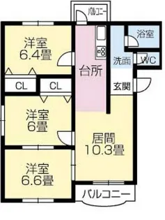 ブライムセントラル【301号室】の間取り