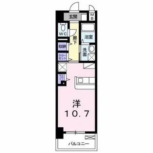 エヴァーグリーンO【907号室】の間取り