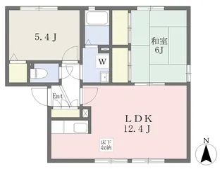 チェリーハウスA棟【101号室】の間取り