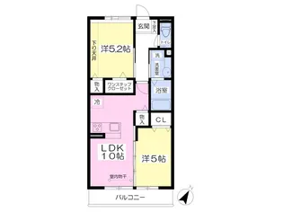 エルトベーレ【204号室】の間取り