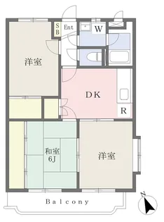 ユーミーAOKI A棟【203号室】の間取り