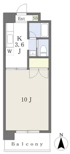 エンゼルコート21【306号室】の間取り