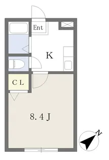 レジデンスつばさ【102号室】の間取り