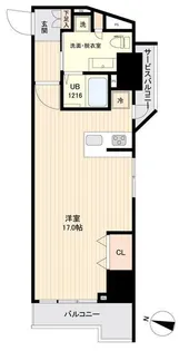 SIDE One【0507号室】の間取り