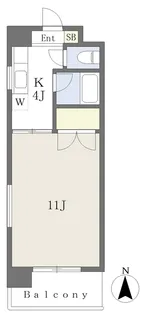 エンゼルコート21【201号室】の間取り