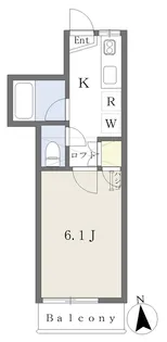 スワンレークⅡ【202号室】の間取り