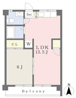 パストラルハイツ【302号室】の間取り