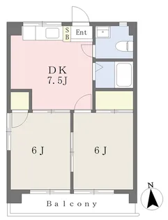 パストラルハイツ【303号室】の間取り