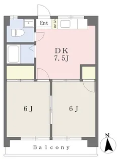 パストラルハイツ【402号室】の間取り