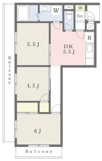 パークアレイ桜台【203号室】の間取り