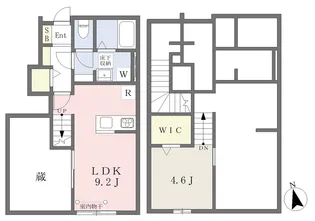 ベルリード吉岡B棟【102号室】の間取り