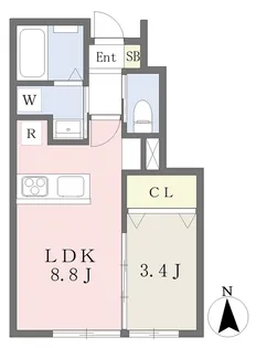 角五郎AP A棟【101号室】の間取り
