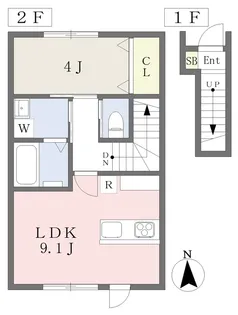 角五郎AP A棟【201号室】の間取り