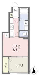 L.2【103号室】の間取り