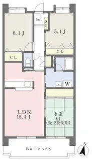 ファスティーナ植田【604号室】の間取り
