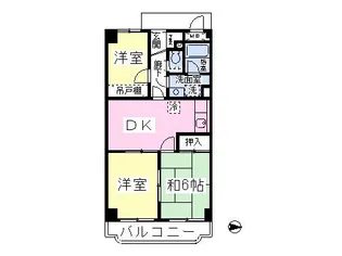 メゾン・エスティーム【102号室】の間取り
