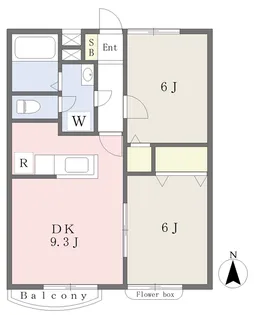 吉田ハイツ【202号室】の間取り