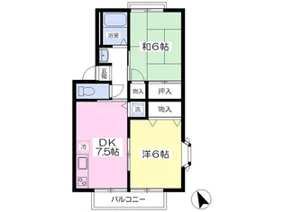 パークホームズ宮城野【201号室】の間取り