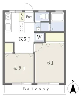 リーブル小金井【207号室】の間取り