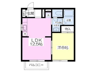 プラザ・エスタンシアⅢ【103号室】の間取り