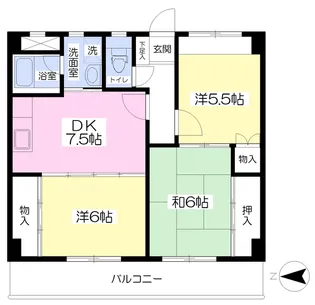 ビッグ第一ハイツ【502号室】の間取り