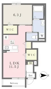 ひまわりⅡ【101号室】の間取り