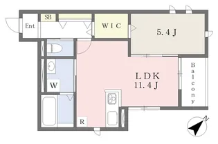 villa al mare加古川駅前【103号室】の間取り
