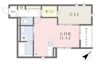 villa al mare加古川駅前【303号室】の間取り
