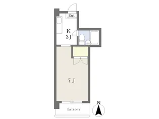 束本マンション【203号室】の間取り