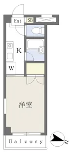 アン・モリオビル【301号室】の間取り