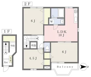 フォレストⅡ【202号室】の間取り
