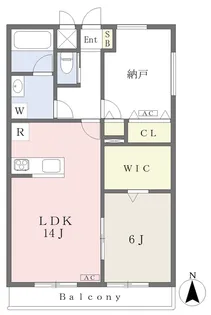 ルミエール ニイゾ【101号室】の間取り