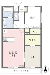 ルミエール ニイゾ【301号室】の間取り