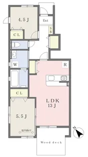コンフォート中野【102号室】の間取り